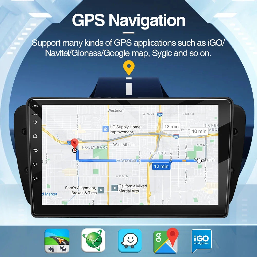 Android Car Radio for Seat Ibiza MK4 6J 2008-2015 Multimedia Player Carplay Android Auto GPS Bluetooth WIFI Car Head Unit 9Inch