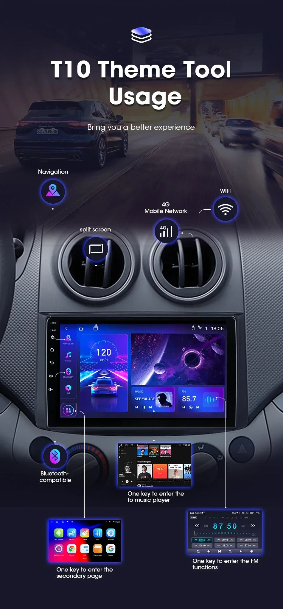 Car Radio for Chevrolet Aveo 2006 2007 2008 2009 2010 2011 2012 2Din Android 12 Carplay Multimidia Video Player Head Unit