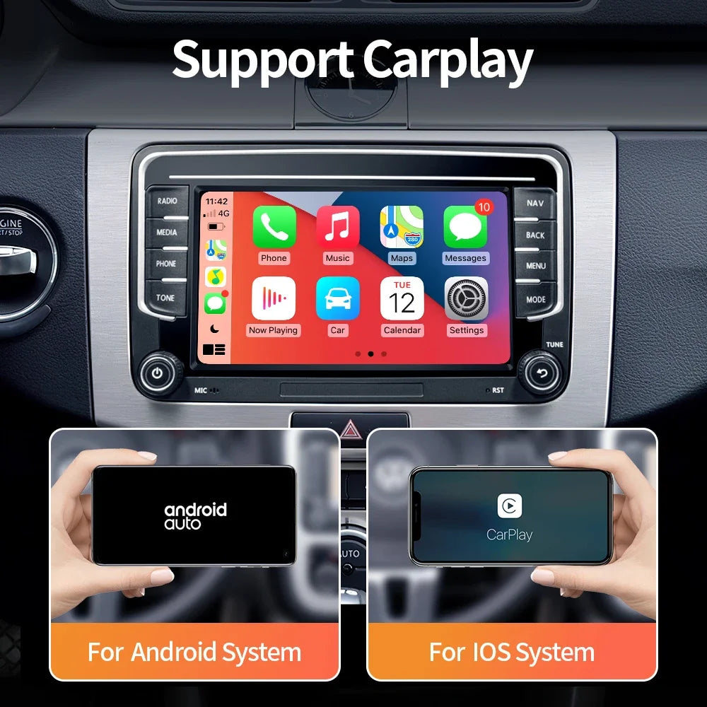Auto Radio Android 13.0 for Volkswagen VW Passat B6 B7 CC Tiguan Touran GOLF POLO Carplay 4G Car Multimedia GPS 2Din Autoradio