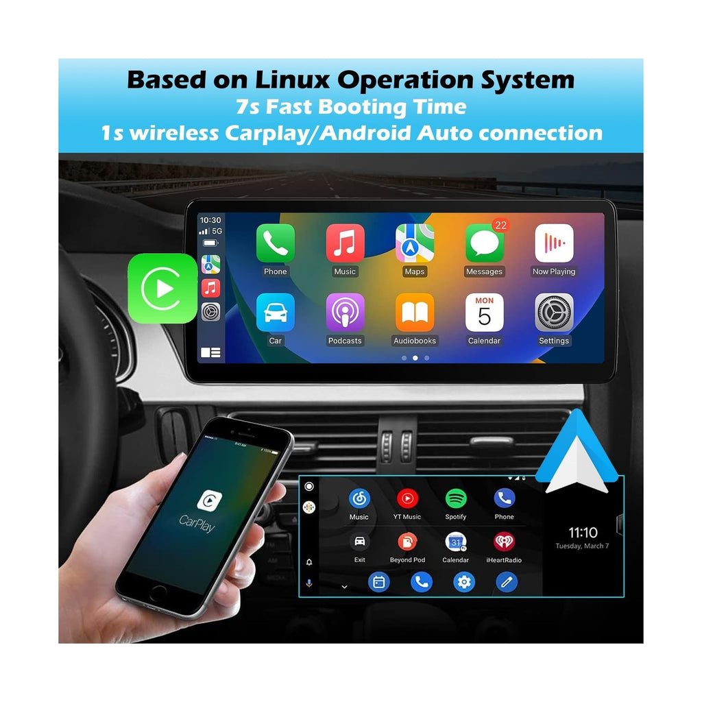 Linux 12.3" Car Stereo Radio for Suzuki Swift 2011-2016, Wireless Carplay & A...
